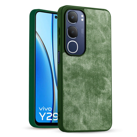 Classic Denim Finish Back Case for Vivo Y29 5G