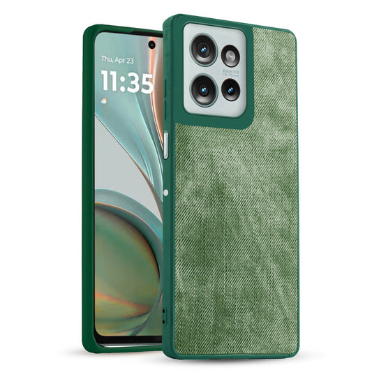 Classic Denim Finish Back Case for Motorola G75 5G