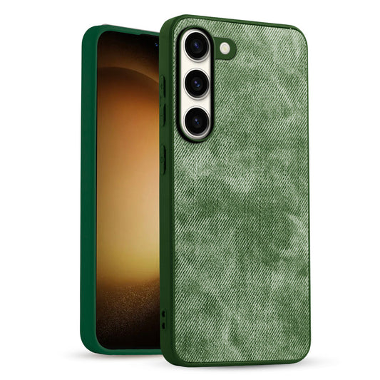Classic Denim Finish Back Case for Samsung S23 5G with Raised Camera Edges & Micro-Fiber Lining