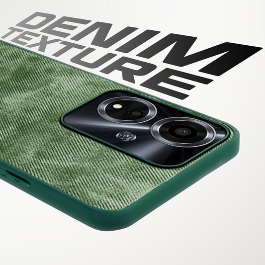 Classic Denim Finish Back Case for Oppo A59 5G