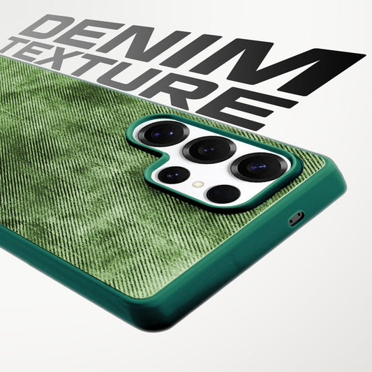 Classic Denim Finish Back Case for Samsung S24 Ultra 5G with Raised Camera Edges & Micro-Fiber Lining