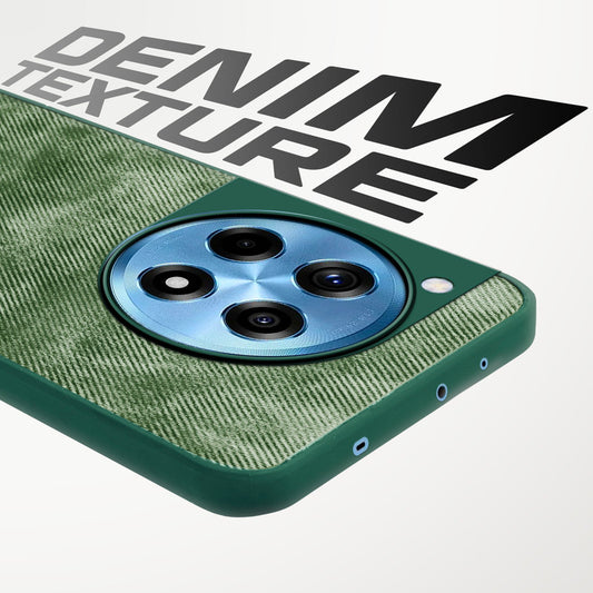 Denim Jeans Cloth Back Cover Case for OnePlus 12R 5G