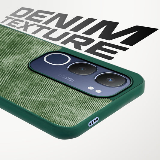 Classic Denim Finish Back Case for Vivo Y29 5G