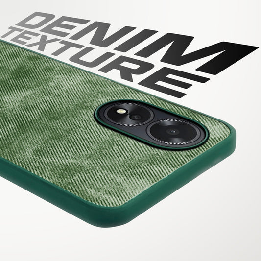 Classic Denim Finish Back Case for Oppo A18
