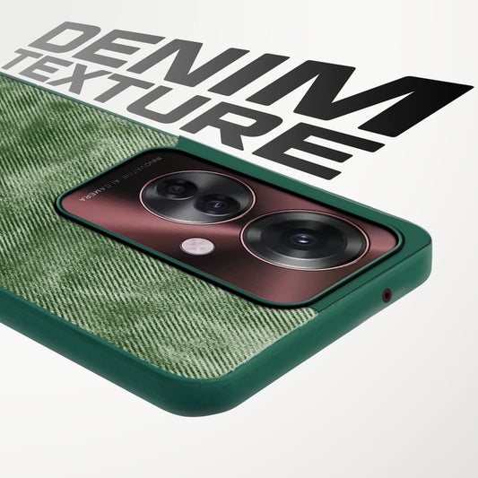 Classic Denim Finish Back Case for Oppo F25 Pro 5G