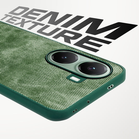 Denim Jeans Cloth Back Cover Case for Poco X7 Pro 5G