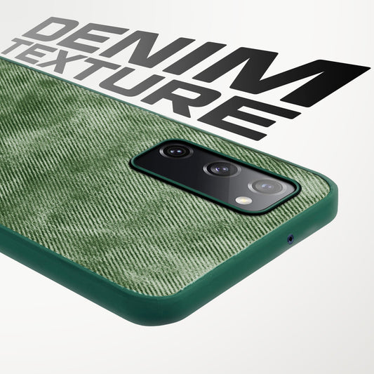 Classic Denim Finish Back Case for Samsung S20 FE 5G with Raised Camera Edges & Micro-Fiber Lining