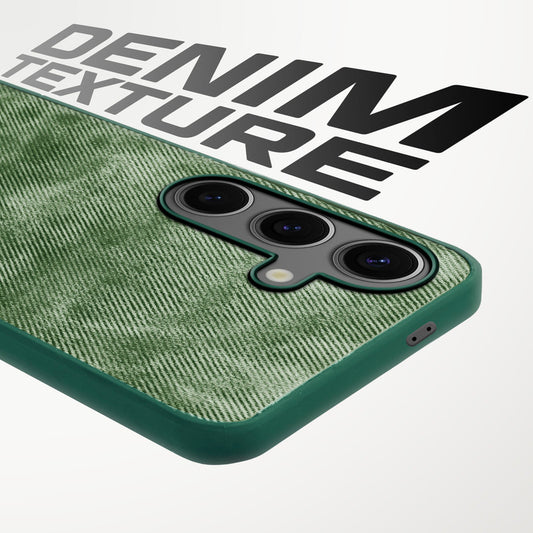 Classic Denim Finish Back Case for Samsung S24 5G with Raised Camera Edges & Micro-Fiber Lining