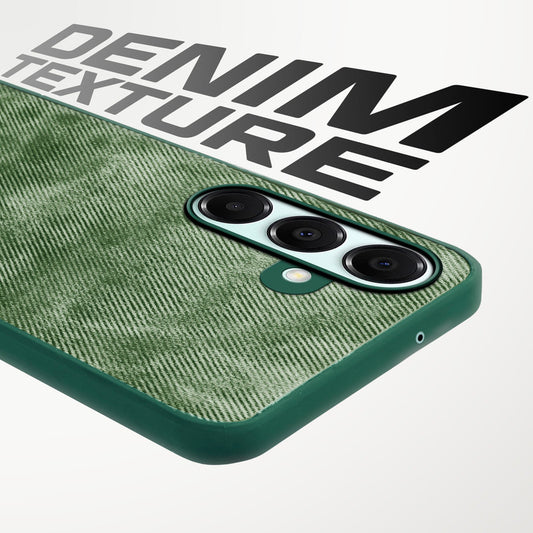Classic Denim Finish Back Case for Samsung A16 5G with Raised Camera Edges & Micro-Fiber Lining