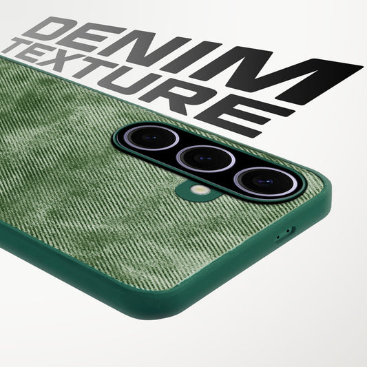 Classic Denim Finish Back Case for Samsung A56 5G with Raised Camera Edges & Micro-Fiber Lining