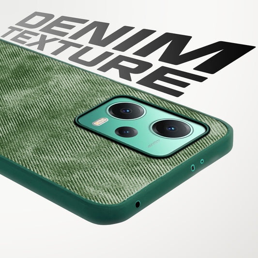 Denim Jeans Cloth Back Cover Case for Redmi Note 12 5G