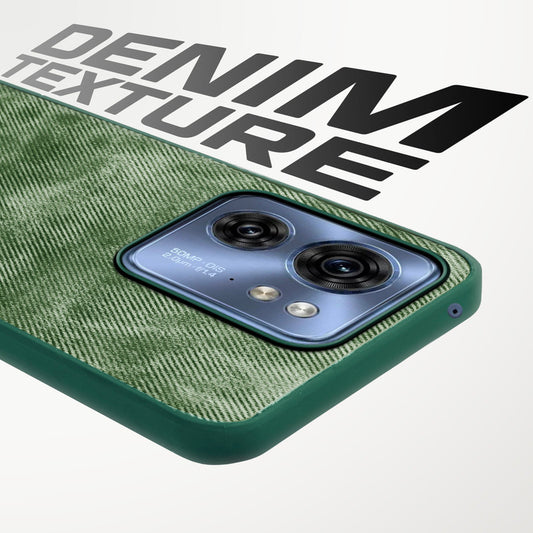 Classic Denim Finish Back Case for Motorola Moto Edge 40 5G