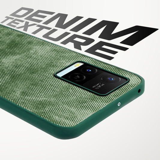 Classic Denim Finish Back Case for Vivo Y21 2021