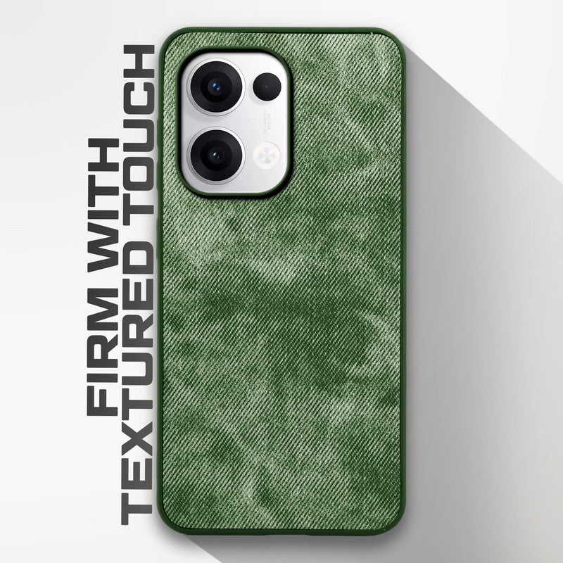 Denim Jeans Cloth Back Cover Case for Oppo Reno 13 5G