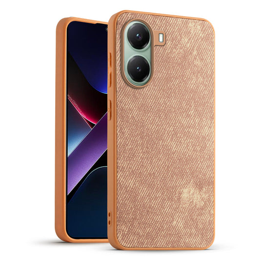 Denim Jeans Cloth Back Cover Case for Poco X7 Pro 5G