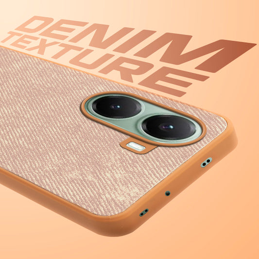 Denim Jeans Cloth Back Cover Case for Poco X7 Pro 5G