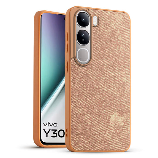 Classic Denim Finish Back Case for Vivo Y300 5G