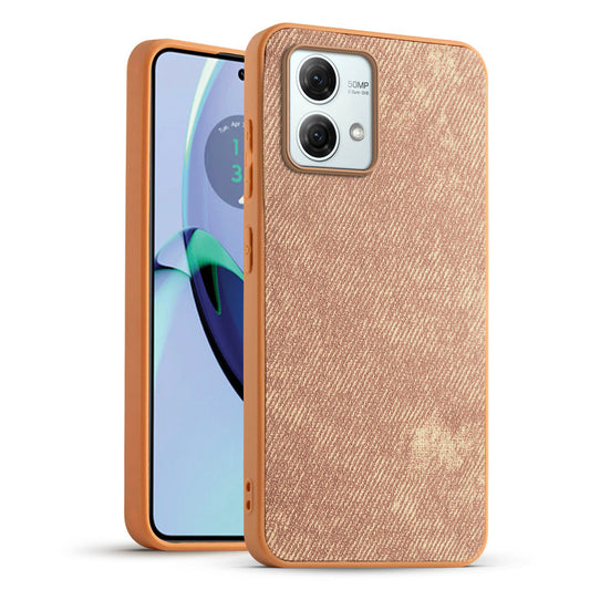 Classic Denim Finish Back Case for Motorola Moto G84 5G with Raised Camera Edges & Micro-Fiber Lining