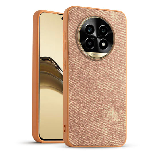 Classic Denim Finish Back Case for Realme 14 Pro Lite 5G with Raised Camera Edges & Micro-Fiber Lining