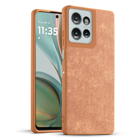 Classic Denim Finish Back Case for Motorola G75 5G