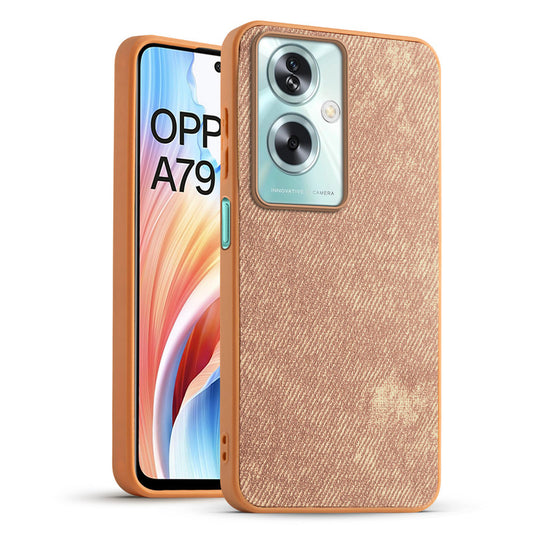 Classic Denim Finish Back Case for Oppo A79 5G