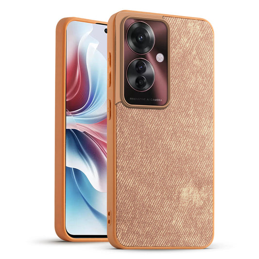 Classic Denim Finish Back Case for Oppo F25 Pro 5G
