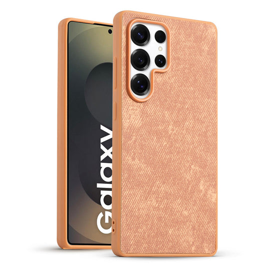 Classic Denim Finish Back Case for Samsung S25 Ultra 5G with Raised Camera Edges & Micro-Fiber Lining