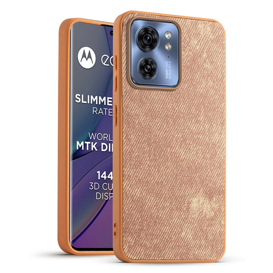 Classic Denim Finish Back Case for Motorola Moto Edge 40 5G