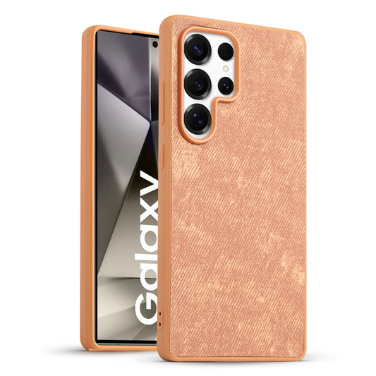 Classic Denim Finish Back Case for Samsung S24 Ultra 5G with Raised Camera Edges & Micro-Fiber Lining