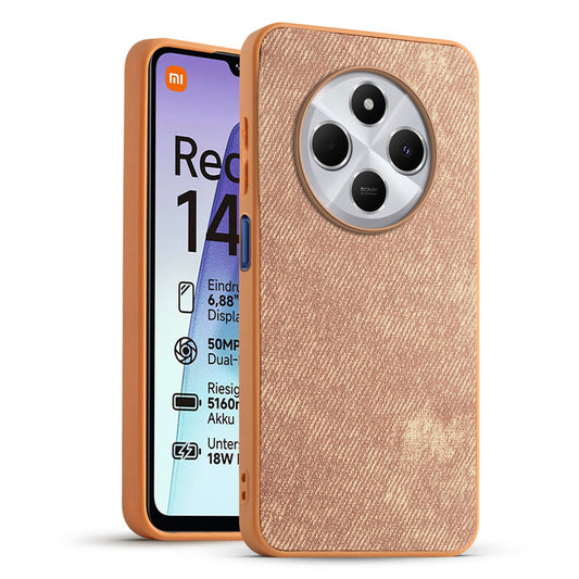 Classic Denim Finish Back Case for Redmi 14C 5G