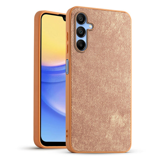 Classic Denim Finish Back Case for Samsung A15 5G with Raised Camera Edges & Micro-Fiber Lining