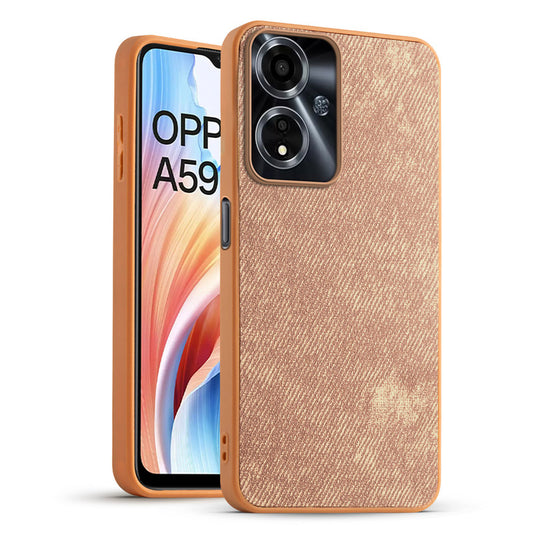 Classic Denim Finish Back Case for Oppo A59 5G