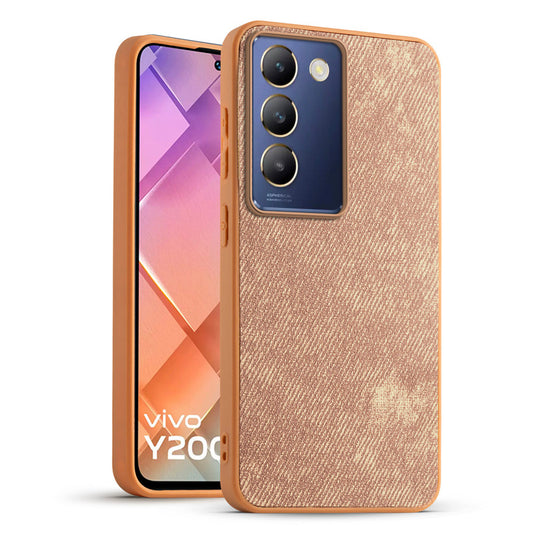 Classic Denim Finish Back Case for Vivo Y200e 5G