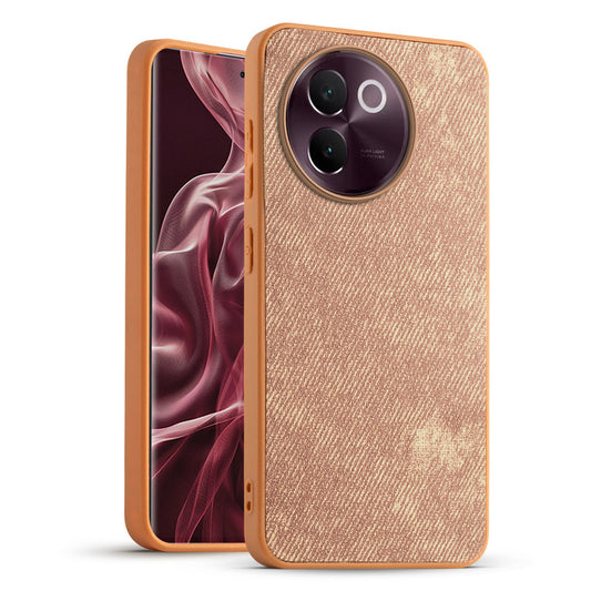 Classic Denim Finish Back Case for Vivo V30e 5G with Raised Camera Edges & Micro-Fiber Lining