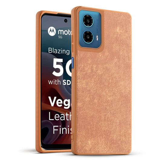 Classic Denim Finish Back Case for Motorola Moto G34 5G