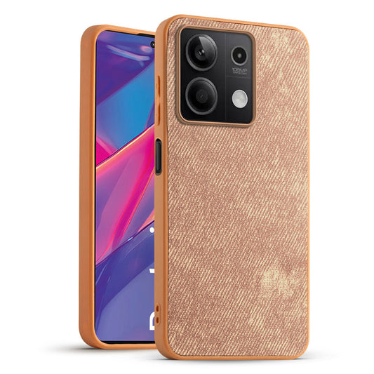 Classic Denim Finish Back Case for Redmi Note 13 5G with Raised Camera Edges & Micro-Fiber Lining