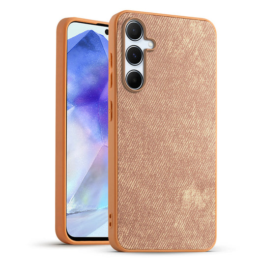Classic Denim Finish Back Case for Samsung A55 5G with Raised Camera Edges & Micro-Fiber Lining