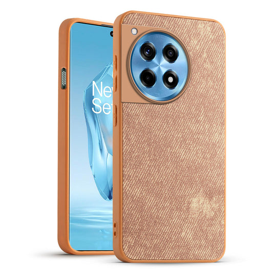 Classic Denim Finish Back Case for OnePlus 12R 5G with Raised Camera Edges & Micro-Fiber Lining