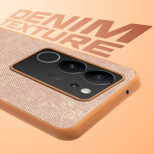 Classic Denim Finish Back Case for Vivo V29 5G