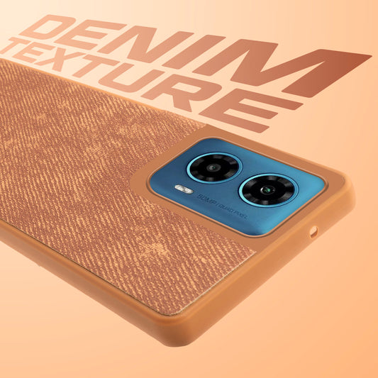 Classic Denim Finish Back Case for Motorola Moto G34 5G