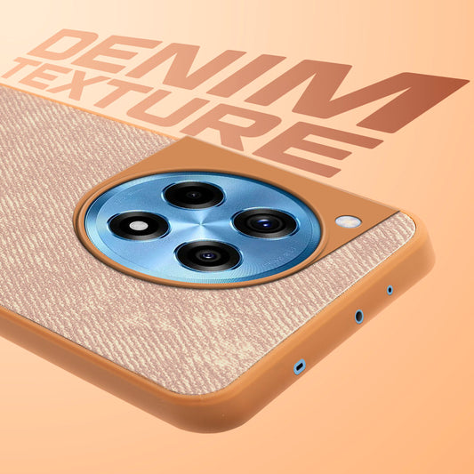 Denim Jeans Cloth Back Cover Case for OnePlus 12R 5G