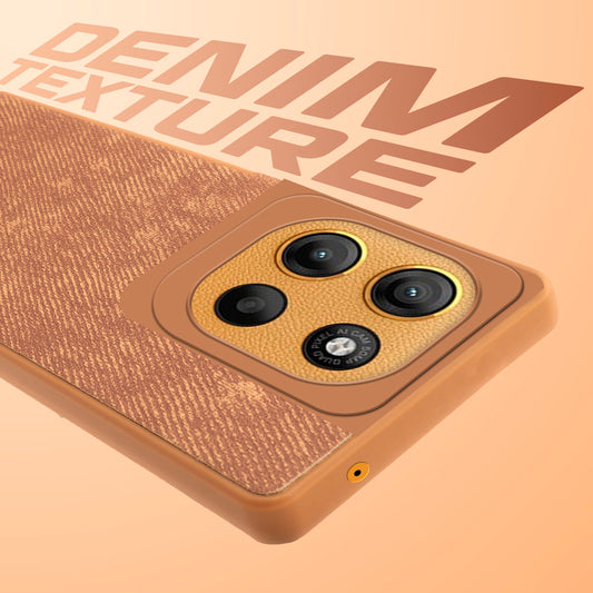 Classic Denim Finish Back Case for Motorola Moto G15