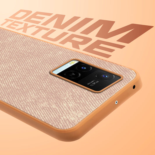 Classic Denim Finish Back Case for Vivo Y21 2021