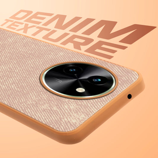 Classic Denim Finish Back Case for Vivo T3x 5G