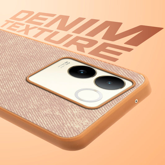 Classic Denim Finish Back Case for Vivo T2 Pro 5G