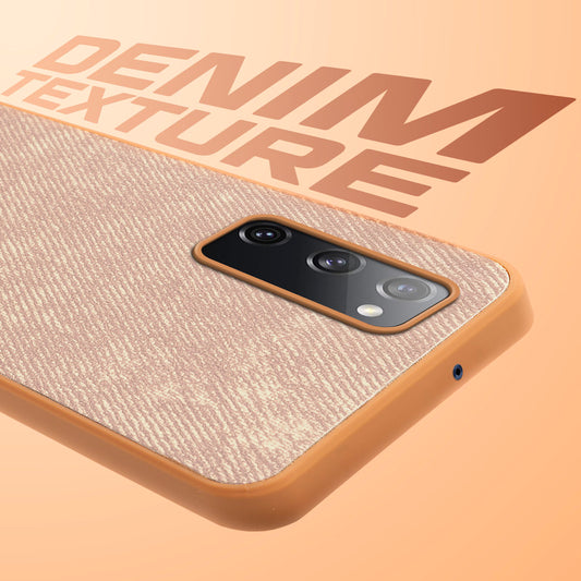 Classic Denim Finish Back Case for Samsung S20 FE 5G with Raised Camera Edges & Micro-Fiber Lining