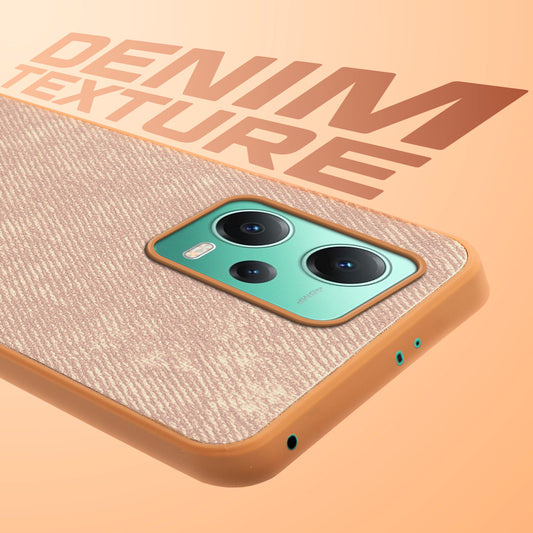 Denim Jeans Cloth Back Cover Case for Redmi Note 12 5G