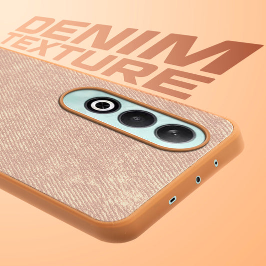 Classic Denim Finish Back Case for OnePlus Nord CE 4 5G with Raised Camera Edges & Micro-Fiber Lining
