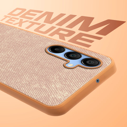 Classic Denim Finish Back Case for Samsung A15 5G with Raised Camera Edges & Micro-Fiber Lining
