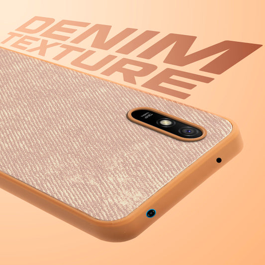 Classic Denim Finish Back Case for Redmi 9A